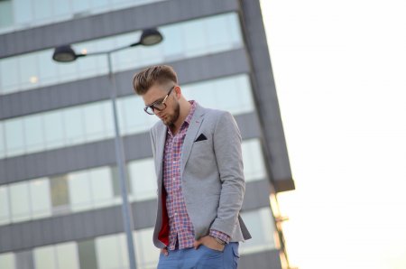 Miejski zachód słońca