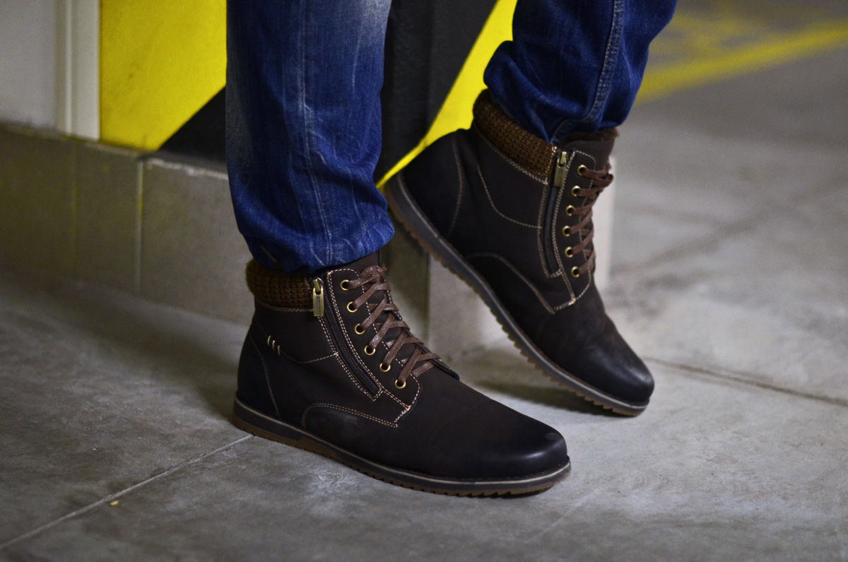 meskie brazowe buty kari