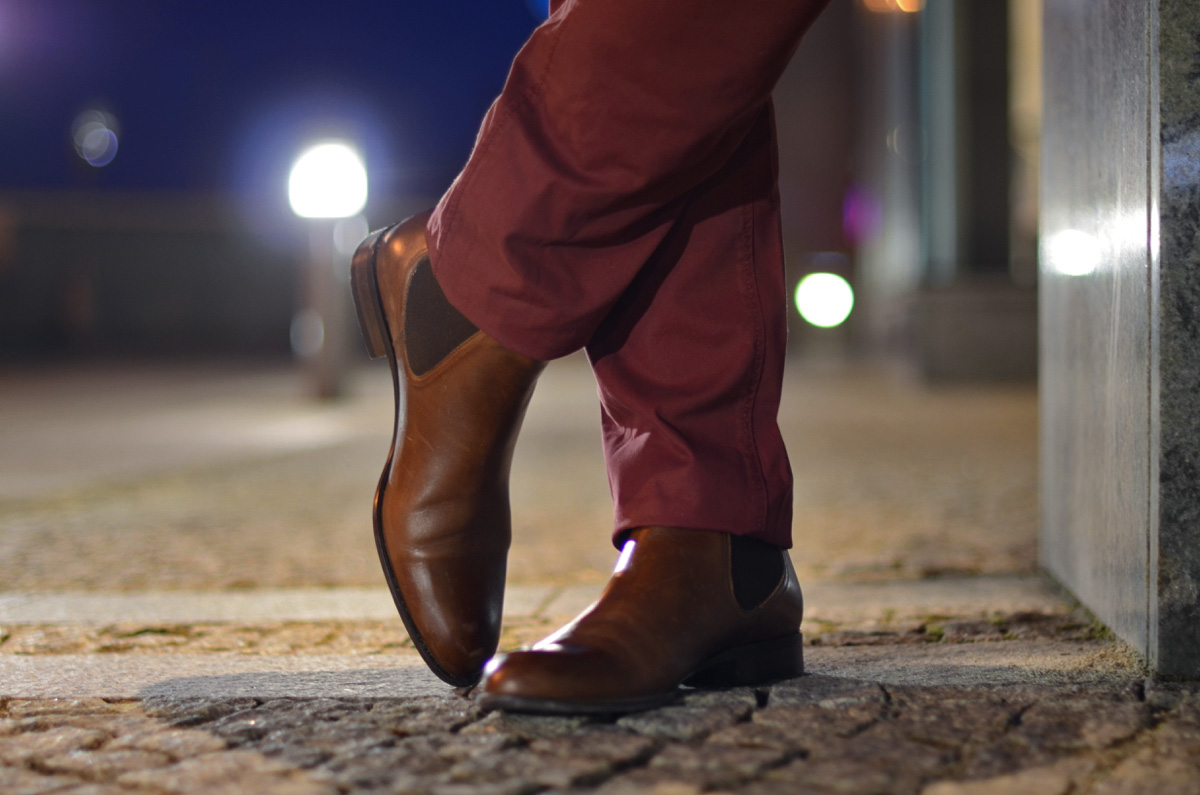 meskie brazowe oficerki na gume