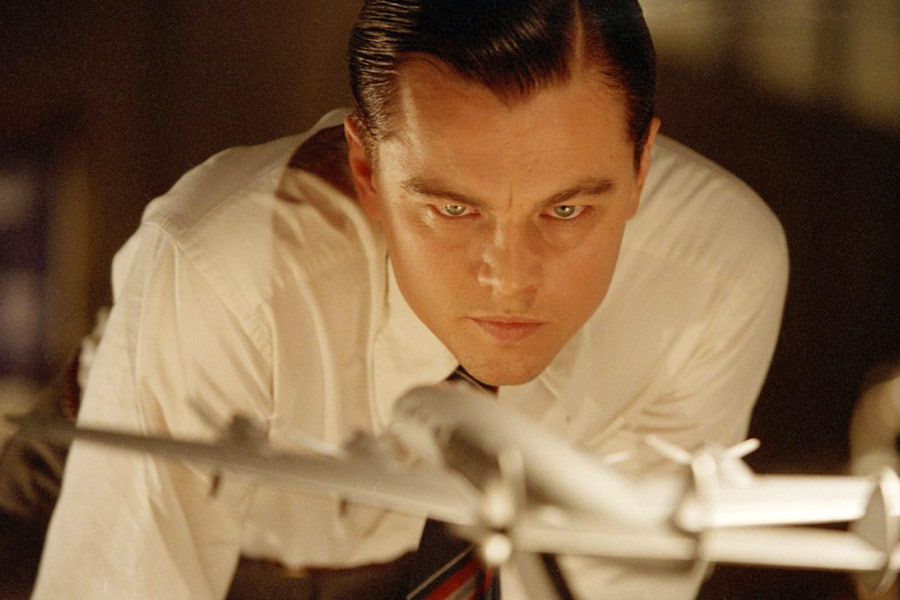 aviator leonardo dicaprio fryzura