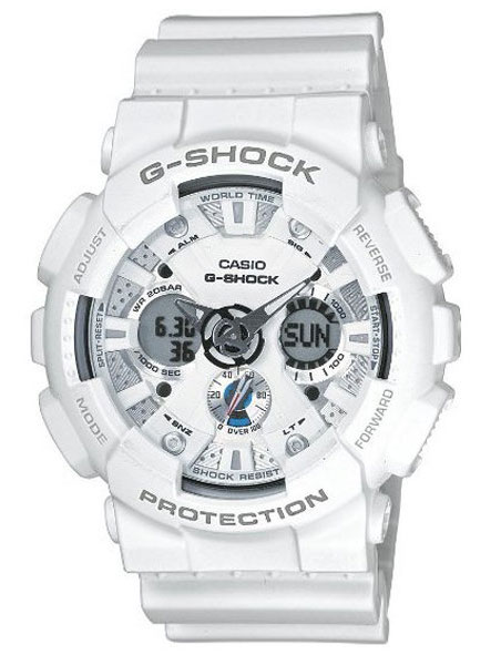 biały zegarek casio g-shock