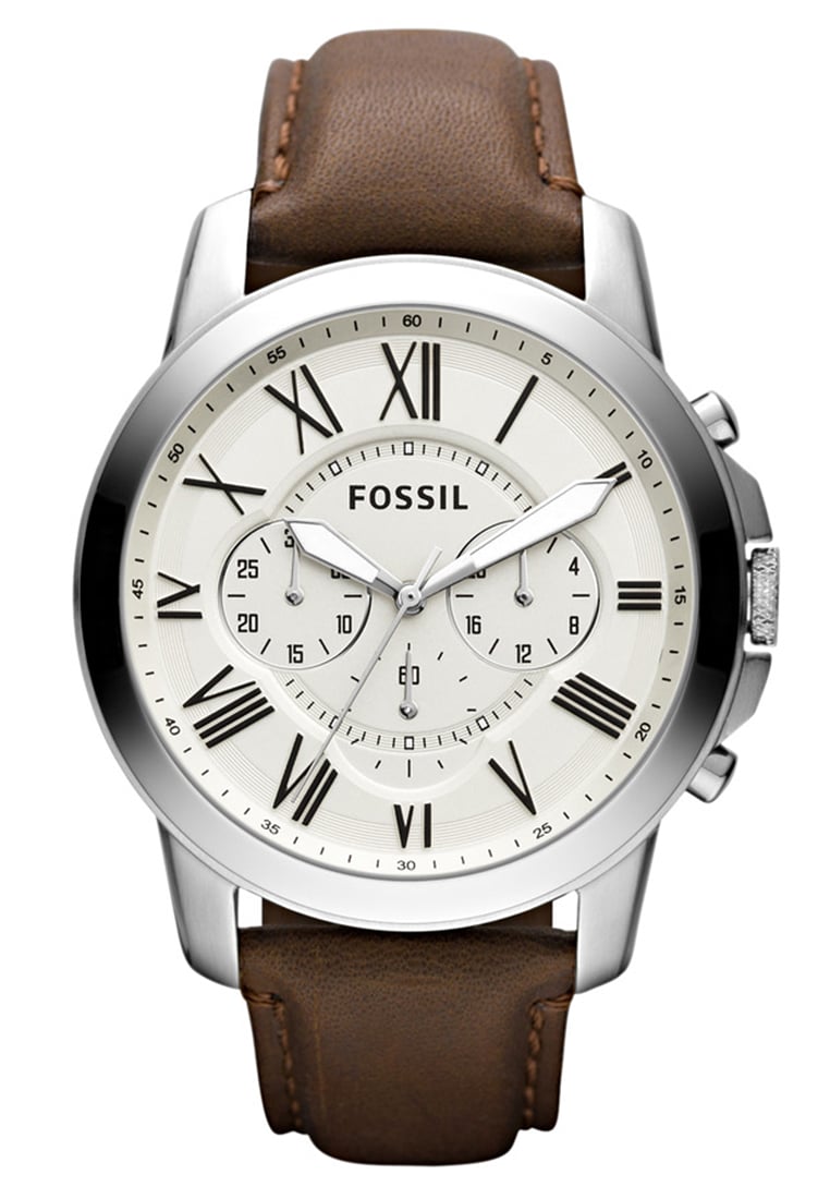 brązowy zegarek fossil
